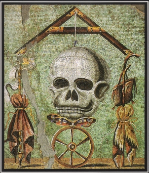 Mosaico de una casa de Pompeya