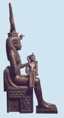 Estatuilla de Isis con Horus