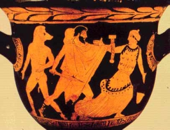 Circe, Ulises y un tripulante convertido en cerdo