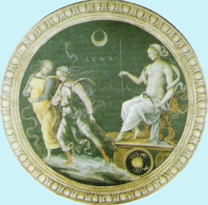 Perugino, Triunfo de la Luna, Colegio de Cambio, Perugia