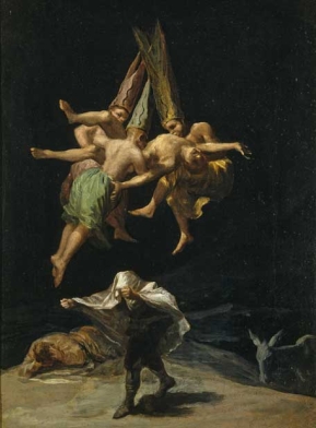 Vuelo de brujas de Goya